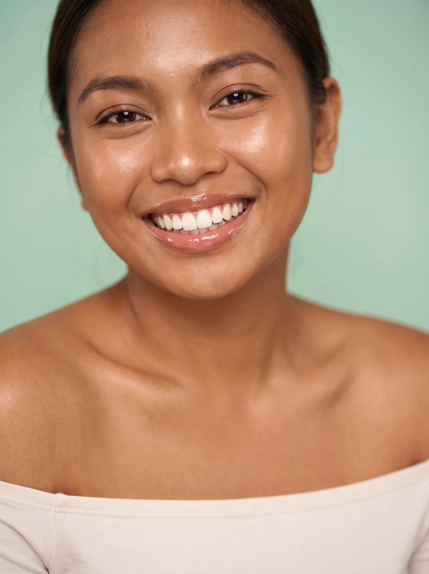 A radiant, confident smile